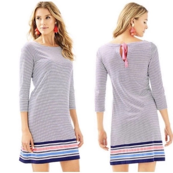 Lilly Pulitzer Other - Lilly Pulitzer Women’s Navy Stripe Knit Dress – Size Large